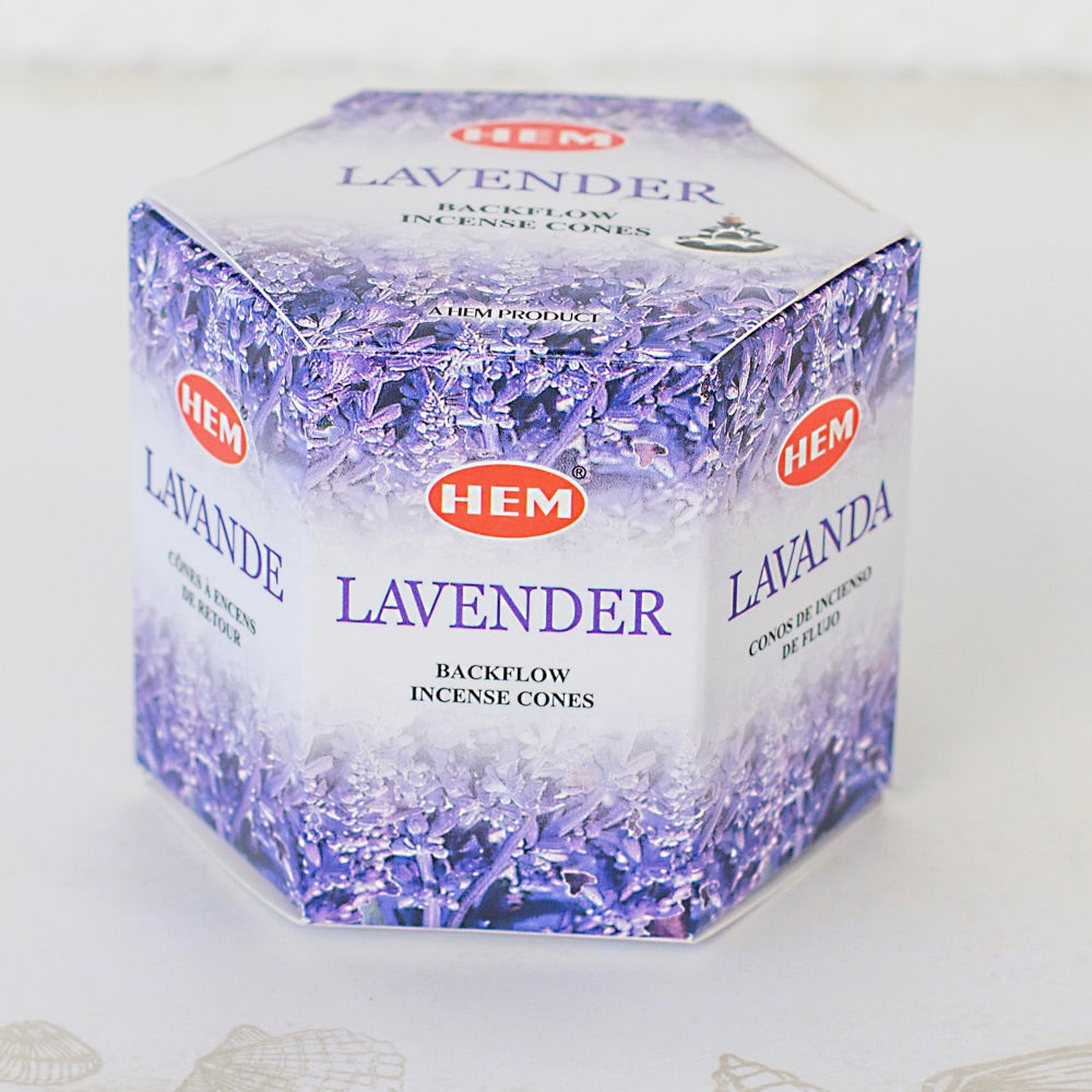 Lavender Back-flow Incense Cones Mi Chakra