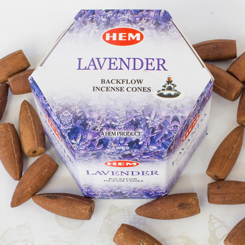 Lavender Back-flow Incense Cones Mi Chakra