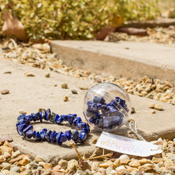 Lapis Lazuli Chip Bracelets Mi Chakra