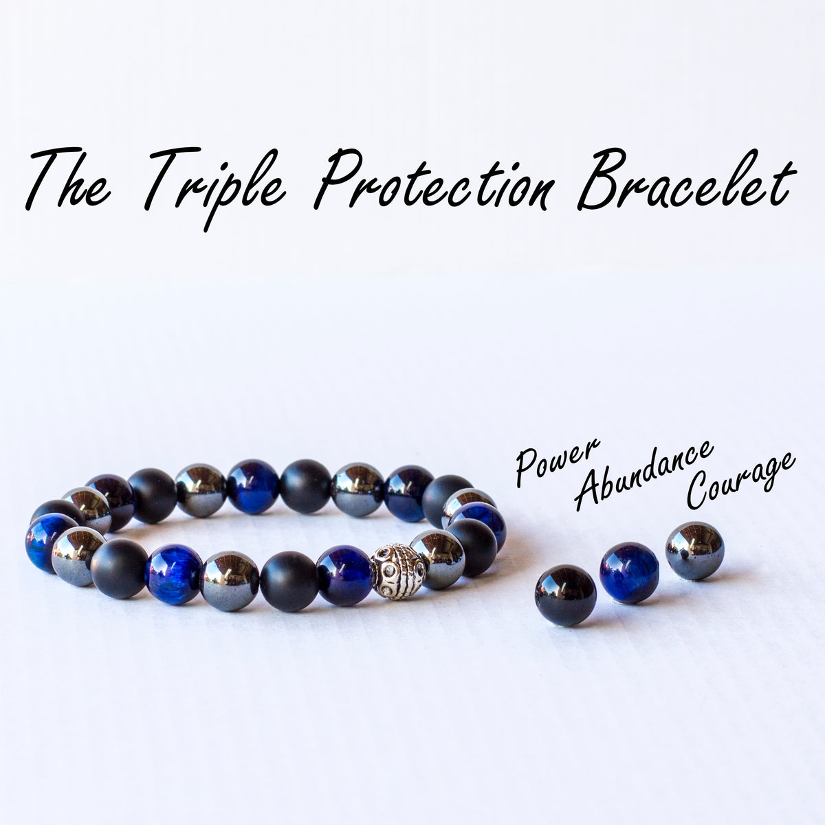 Triple Protection Bracelet Blue 💙 Mi Chakra