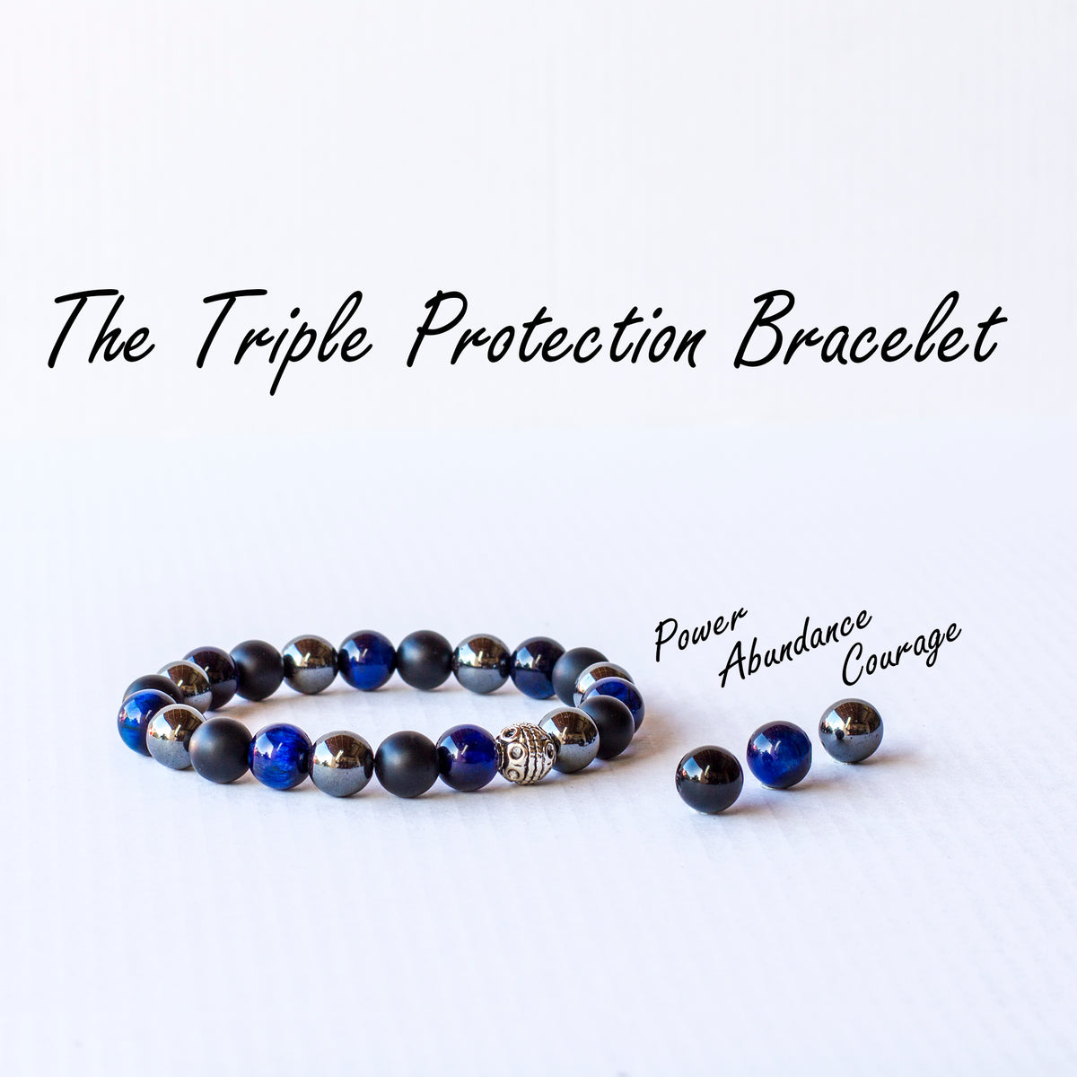 Triple Protection Bracelet Blue 💙 Mi Chakra
