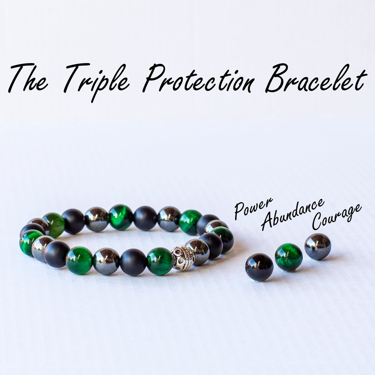 Triple Protection Bracelet Green 💚 Mi Chakra