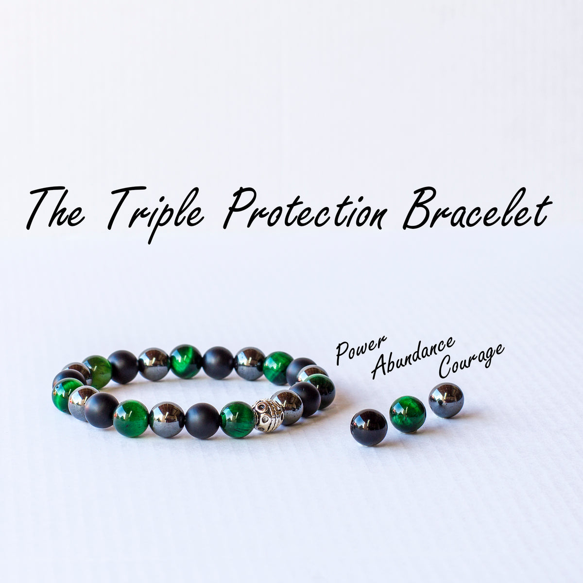 Triple Protection Bracelet Green 💚 Mi Chakra