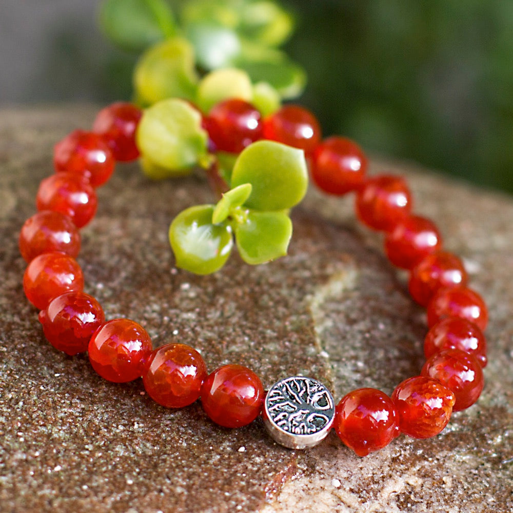 The Warrior Bracelet - Mi Chakra - Red Agate - South Africa
