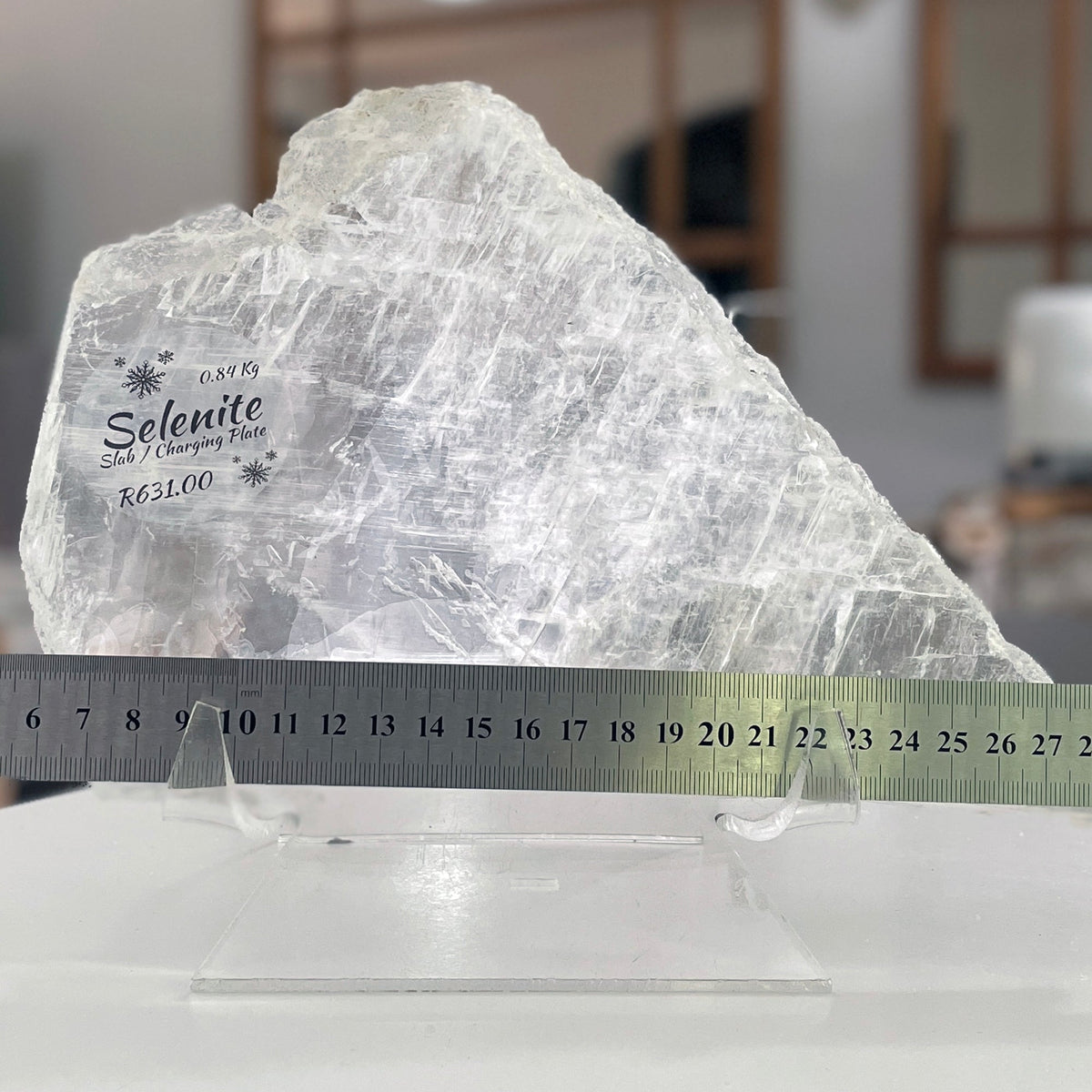 Selenite Slab - Charging plate (0.843kg) Mi Chakra