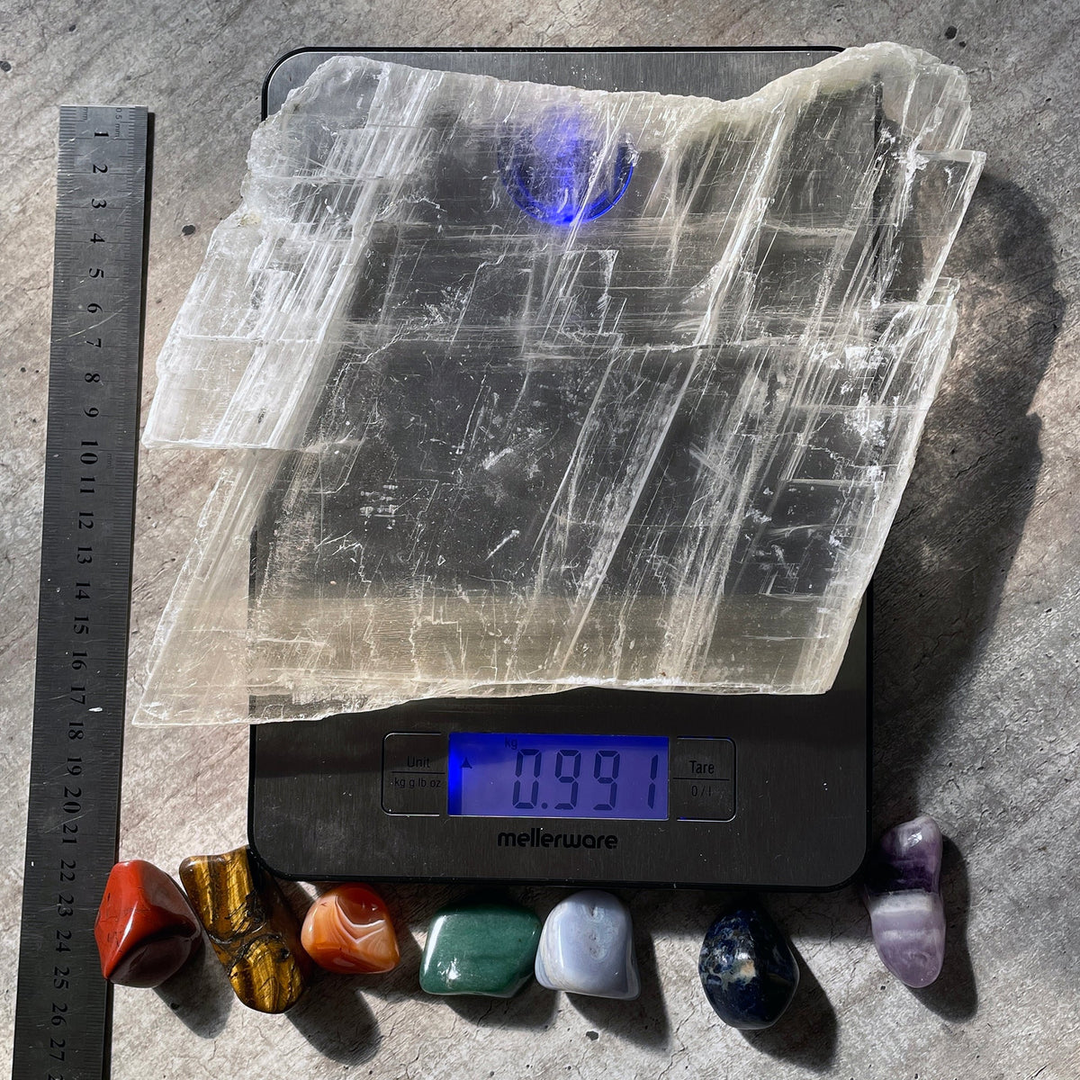Selenite Slab - Charging plate