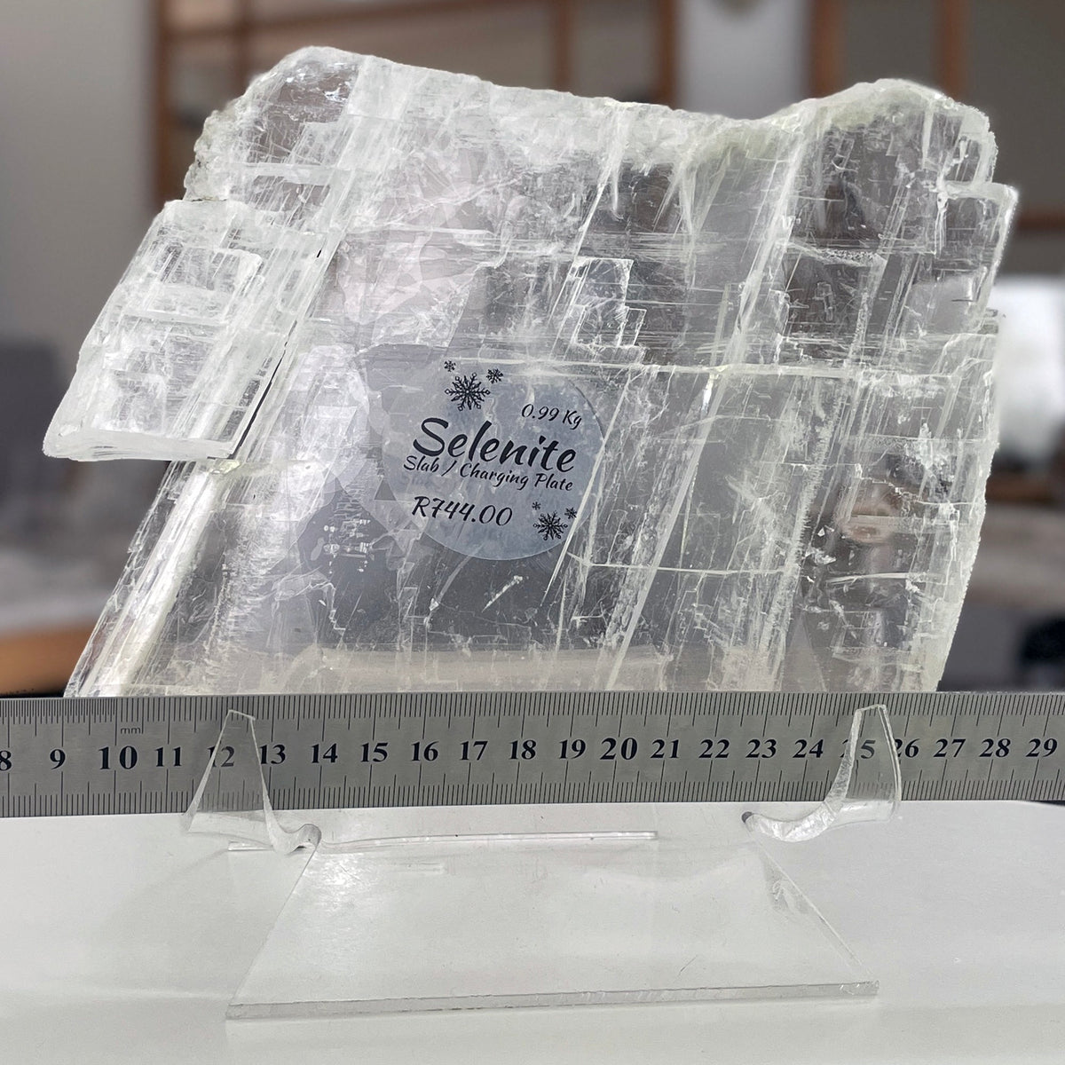Selenite Slab - Charging plate (0.99kg) Mi Chakra