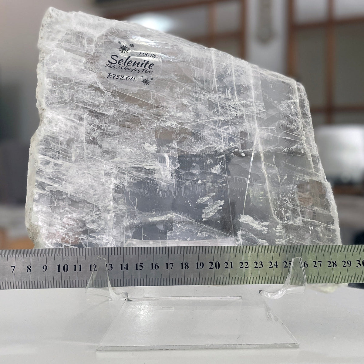 Selenite Slab - Charging plate (1.00kg) Mi Chakra