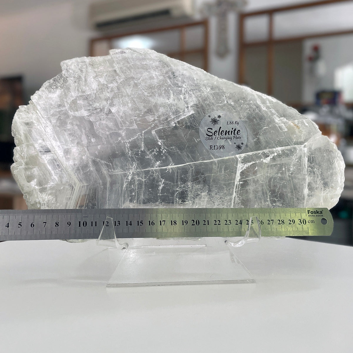 Selenite Slab - Charging plate (1.86kg) Mi Chakra