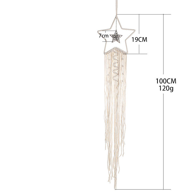 Copy of Bohemian Woven Tassel  Dream Catcher - White - Flower Mi Chakra
