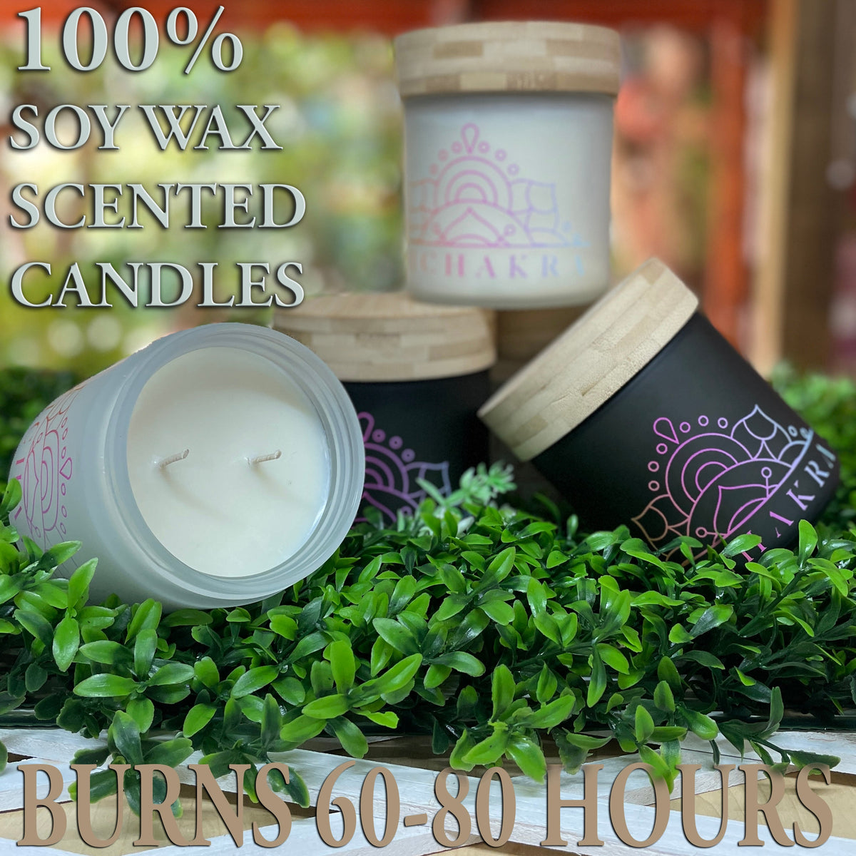 100% Soy wax, Hand Crafted, Mi Chakra scented candles (400g) Mi Chakra