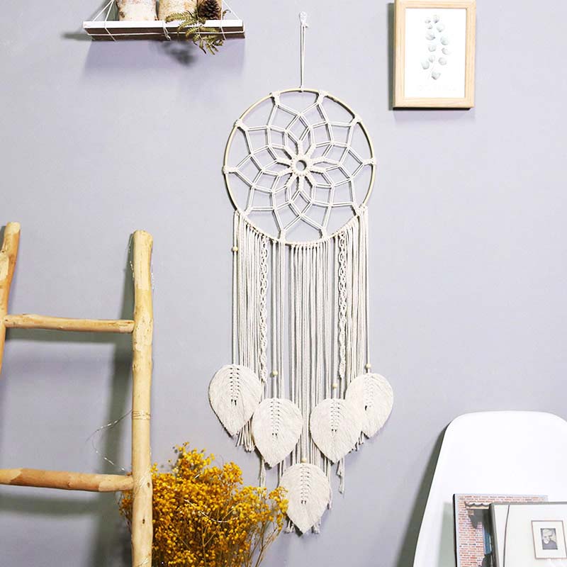 Copy of Bohemian Woven Tassel  Dream Catcher - White - Tree of Life Mi Chakra