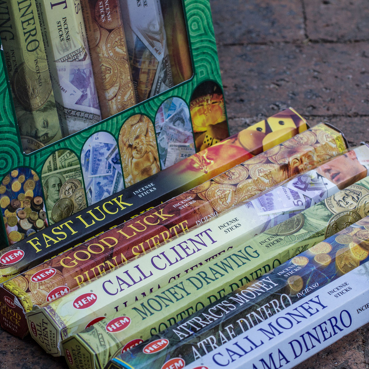 Money Series incense gift pack - Scents, aromas, fragrances and the many ways they can be described can be used to create specific responses. For instance the aromas released into a space can; encourage relaxation, aid in sleep, promote poor concentration, stimulate creativity, increase motivation and heighten sexual desire.  The money series incense gift pack has 120 incense sticks, one stick for every day for 120 days. Wow That&#39;s 4 months. 
