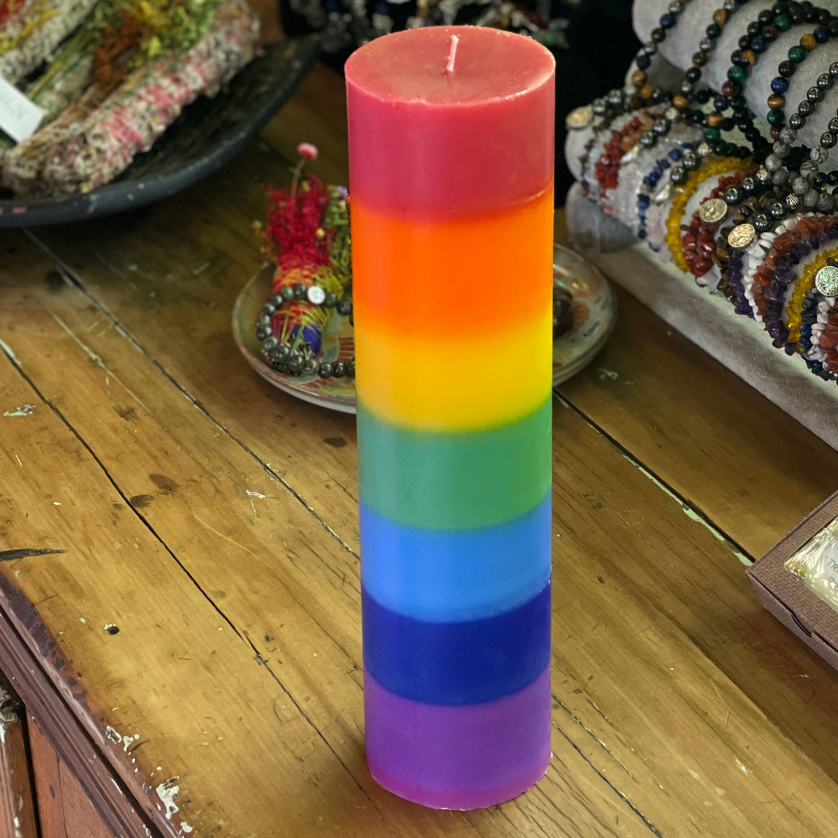 7 Chakra Candle - Large (Copy) Mi Chakra