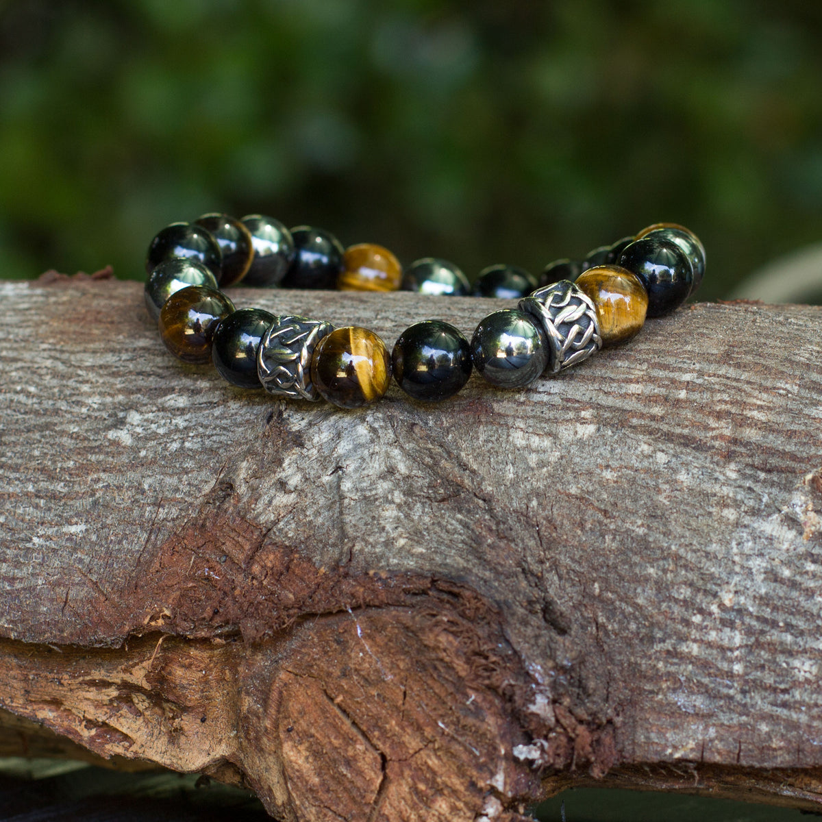 The Triple Protection bracelet 10mm - 3 of the most powerful crystals combined to create perfection. The Triple Protection Bracelet is one of our most sought after bracelets, boasting some of the most incredible gems around. Tiger’s eye, black Obsidian and Hematite is the powerhouse of beads when combined into one.