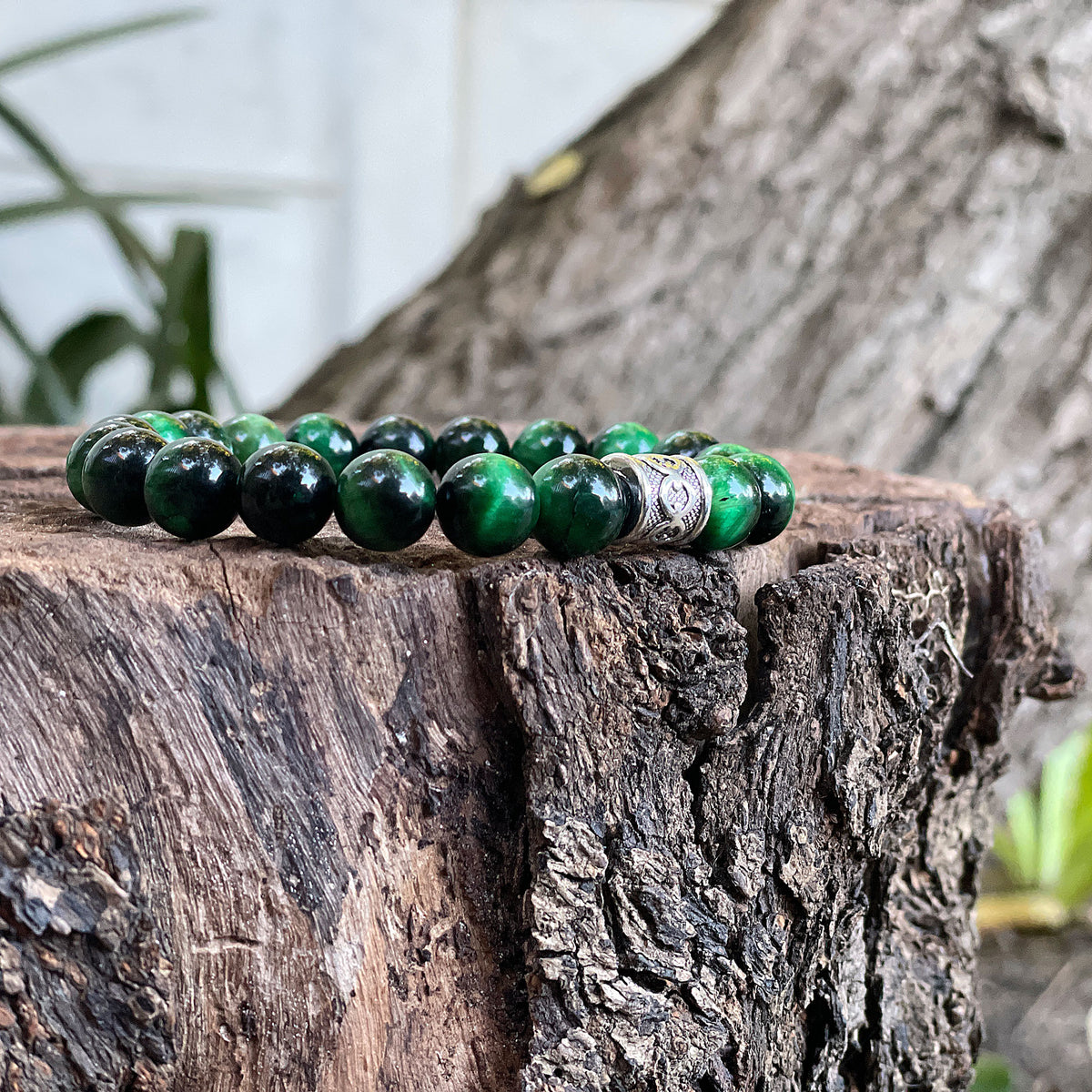 The Abundance Bracelet (10mm) Green Mi Chakra