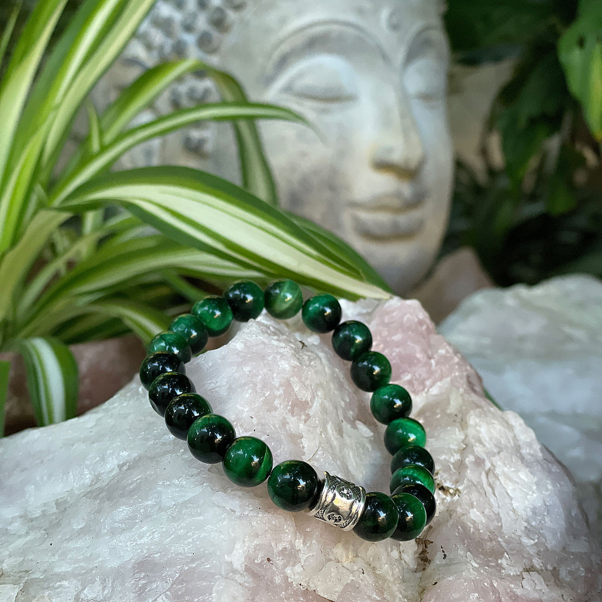 The Abundance Bracelet (10mm) Green Mi Chakra