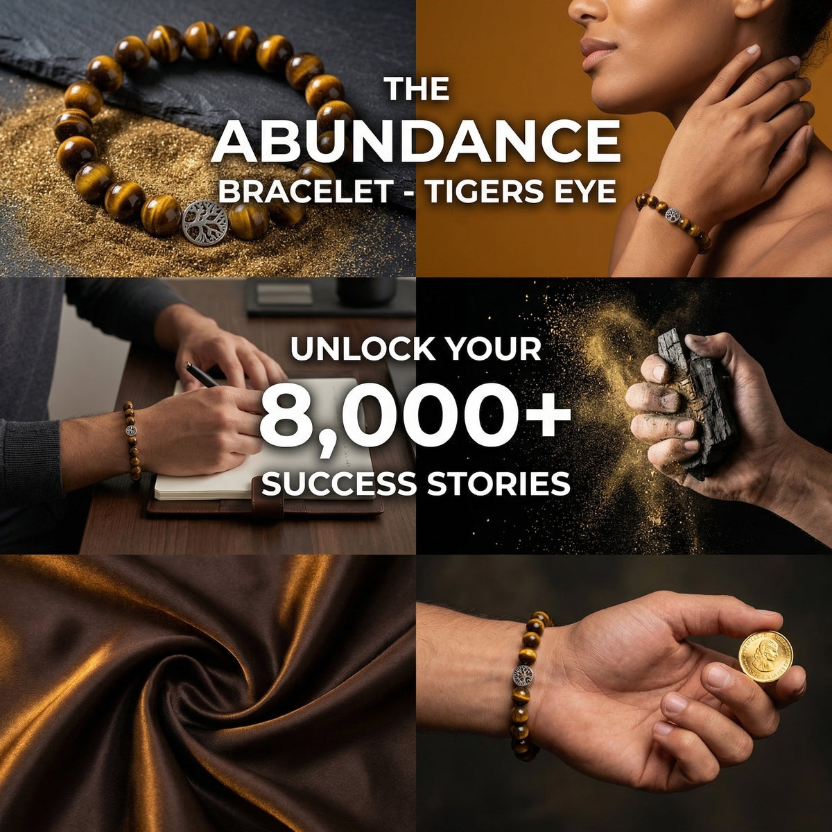 The Abndance Bracelet - Tigers Eye - Mi Chakra