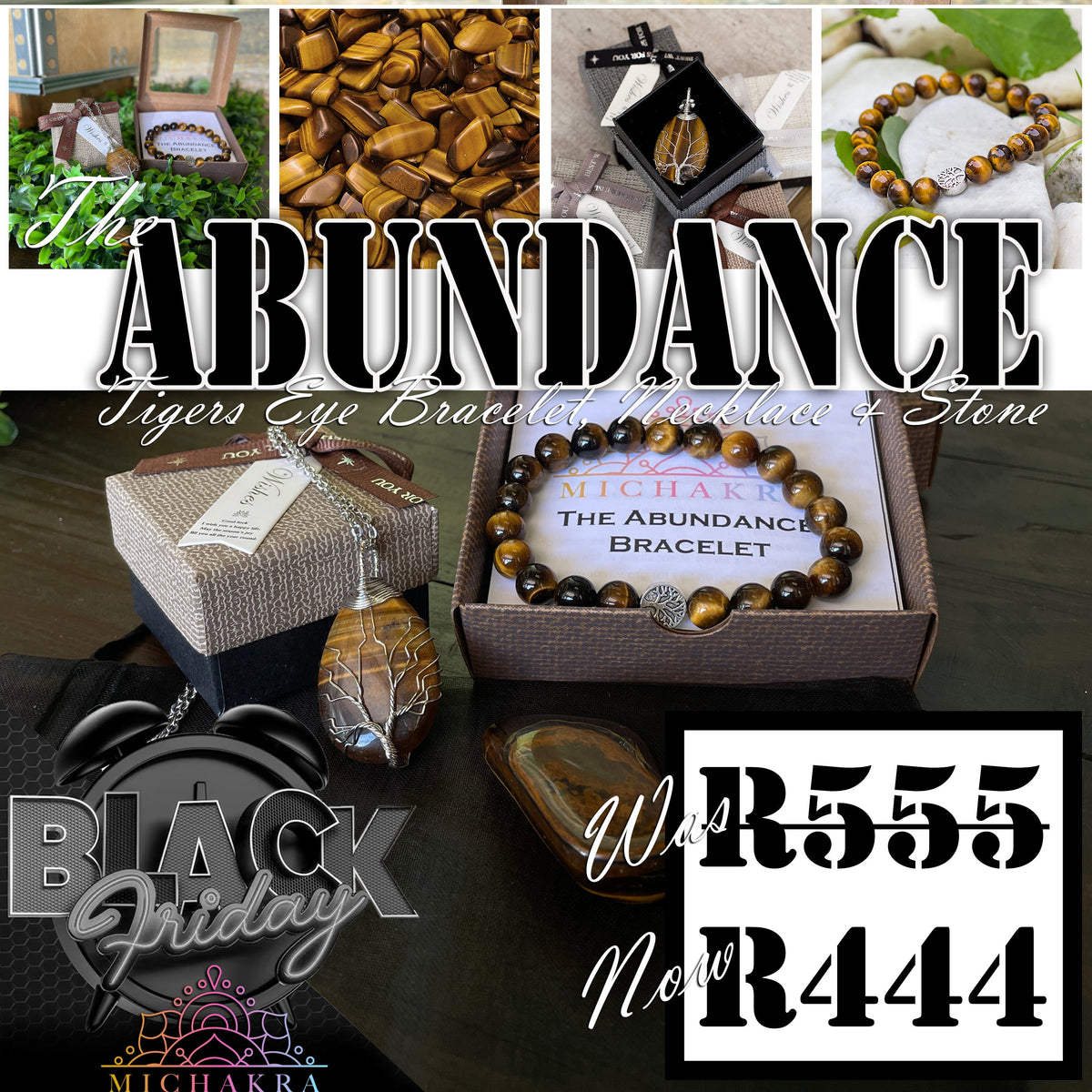 The Abundance Combo Deal- Tigers Eye Mi Chakra