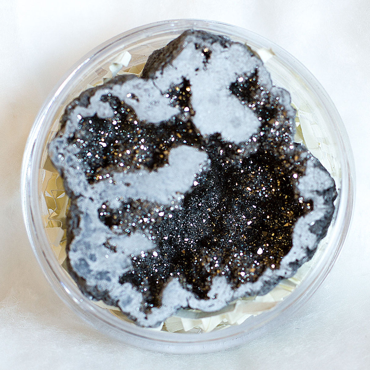 Agate Geode  Electroplated - Sliver Mi Chakra