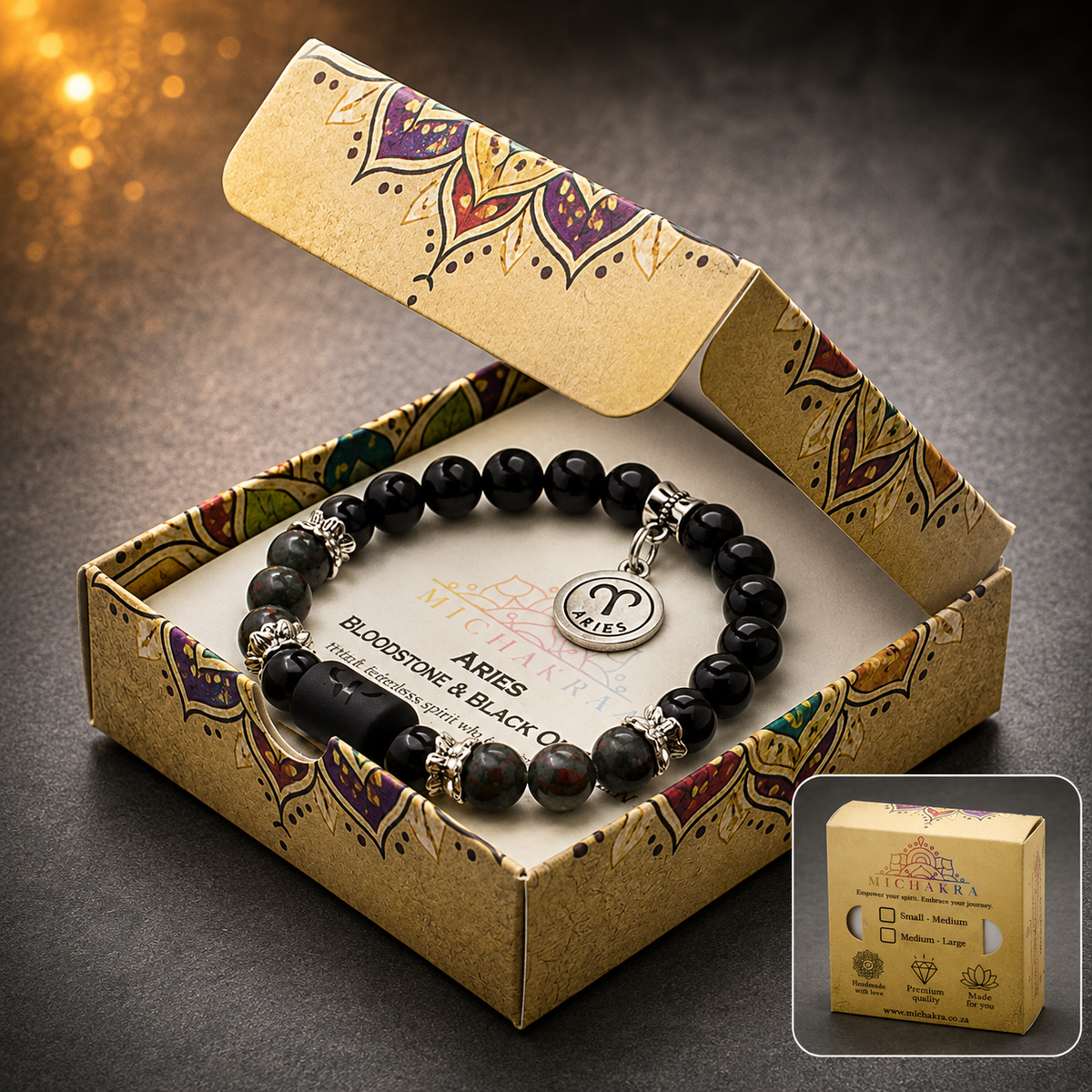 Aries Zodiac Crystal Bracelet Mi Chakra