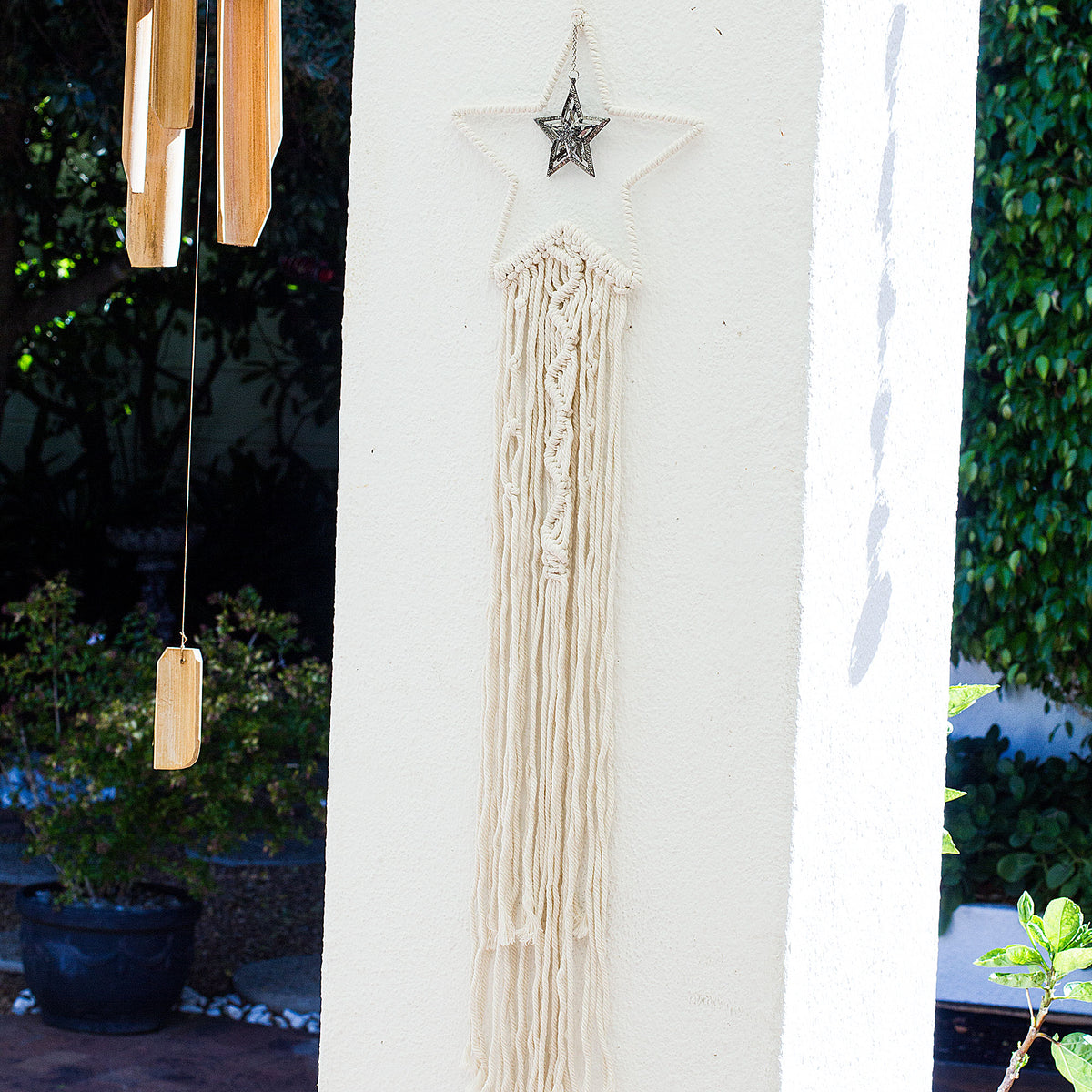Copy of Bohemian Woven Tassel  Dream Catcher - White - Flower Mi Chakra