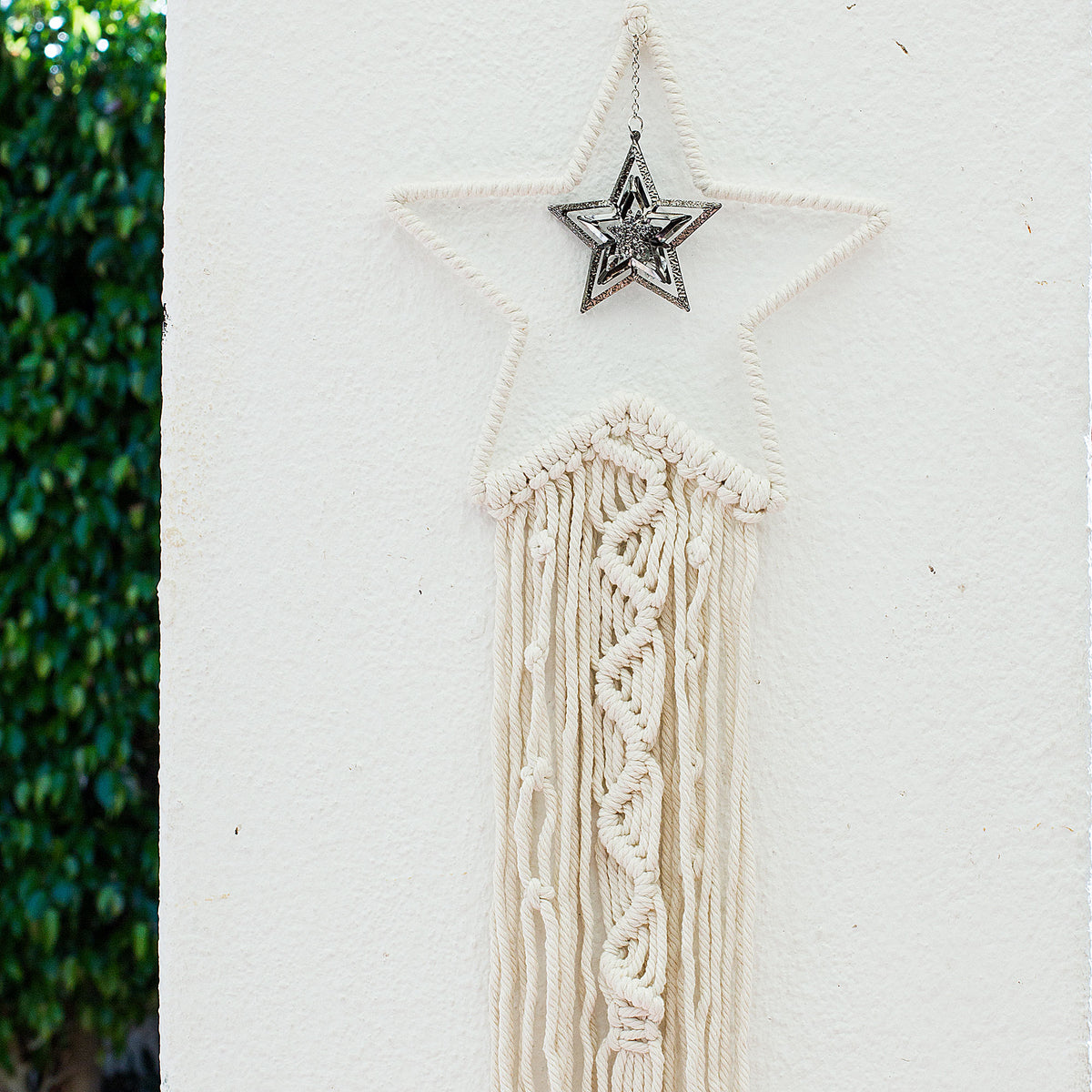 Copy of Bohemian Woven Tassel  Dream Catcher - White - Flower Mi Chakra