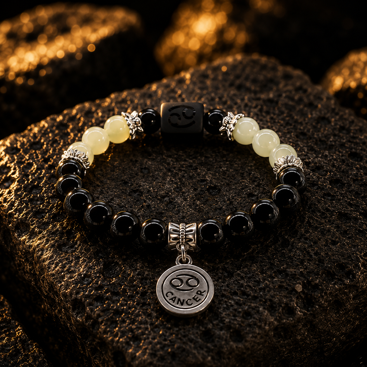 Cancer Zodiac Crystal Bracelet Mi Chakra
