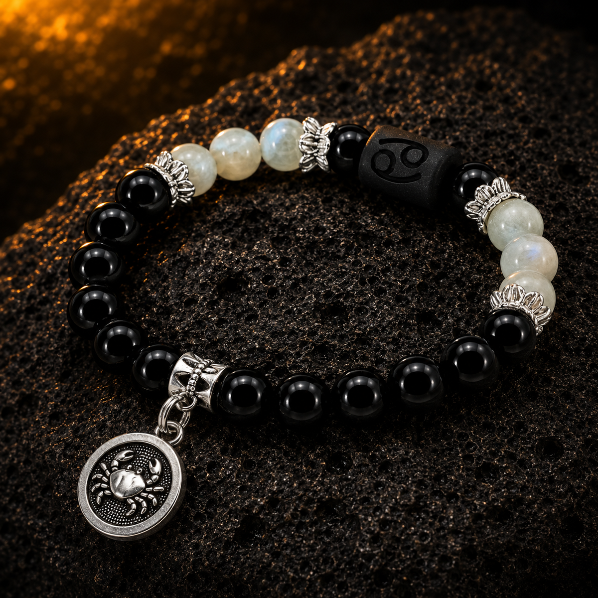 Cancer Zodiac Crystal Bracelet Mi Chakra