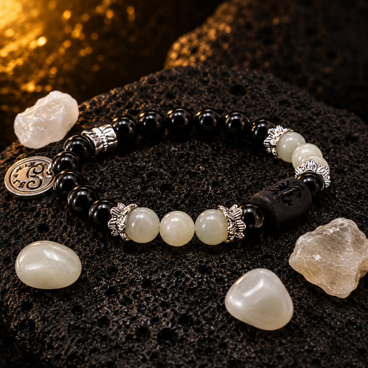 Cancer Zodiac Crystal Bracelet Mi Chakra