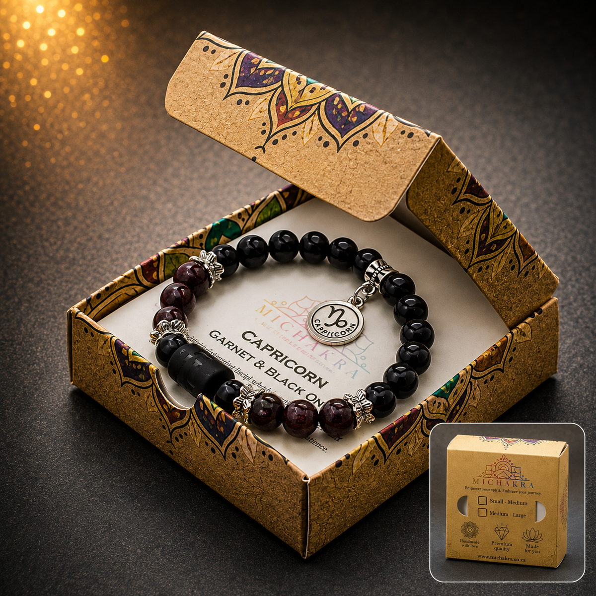 Capricorn Zodiac Crystal Bracelet Mi Chakra