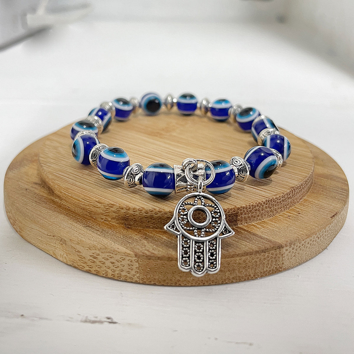 Evil Eye Link Bracelet - Light Blue (Copy) Mi Chakra