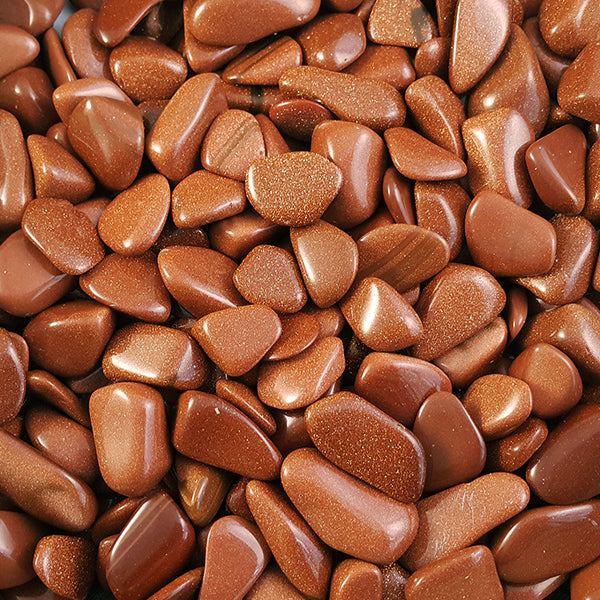 Goldstone -Synthetic Tumbled Stone Mi Chakra