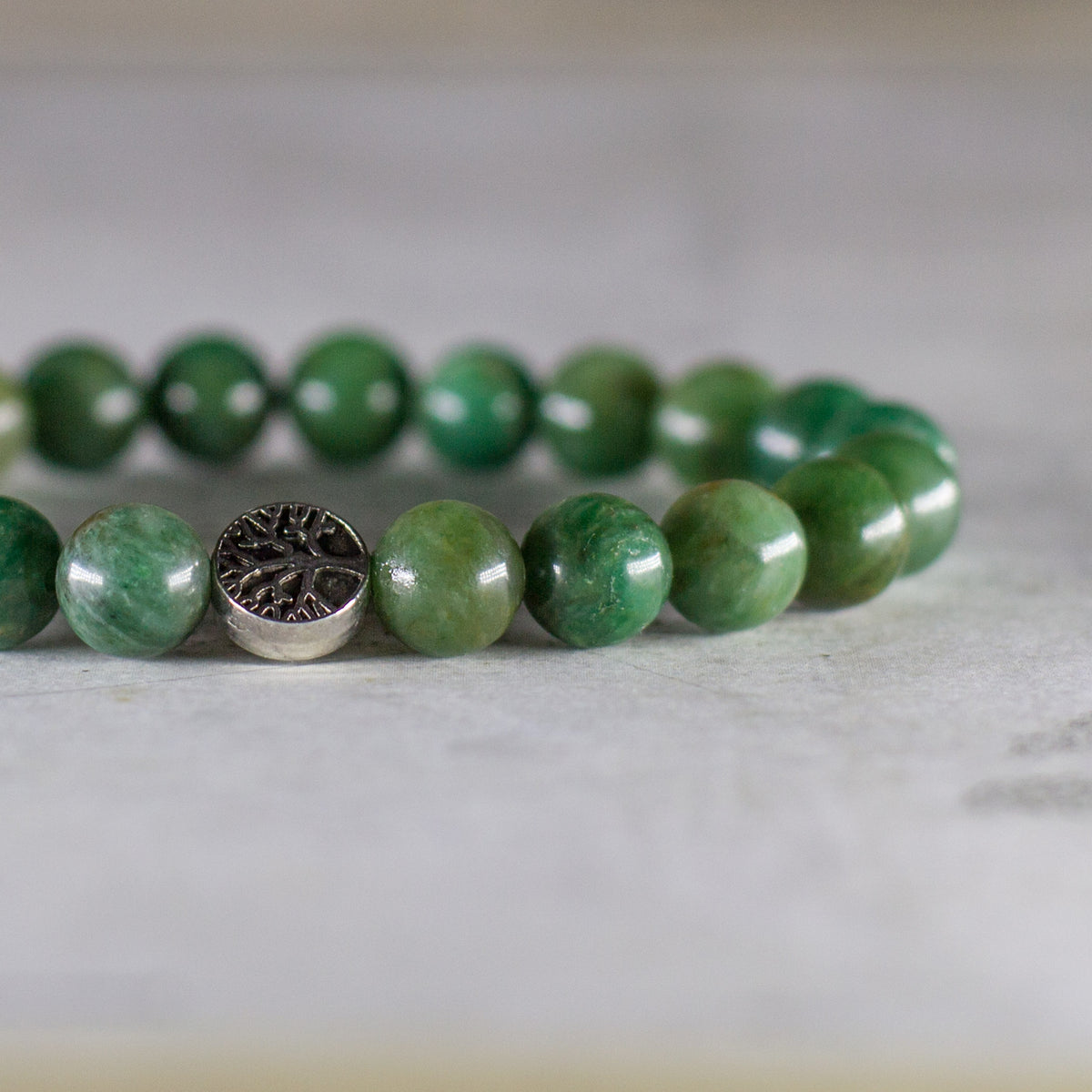 The Calming Bracelet - Mi Chakra - Green Jade - South Africa