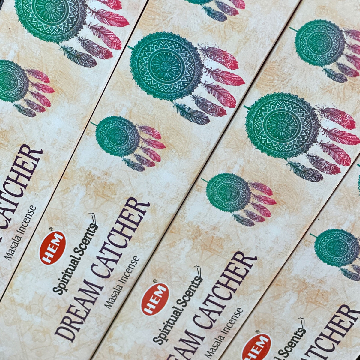 HEM Dream Catcher Incense - Elevate your senses and immerse yourself in a transcendent experience with the enchanting Handcrafted Hem Spiritual Scents. This exquisite blend of traditional herbs and essential oils has been meticulously crafted to evoke a mystical experience and transform your energy at many levels.