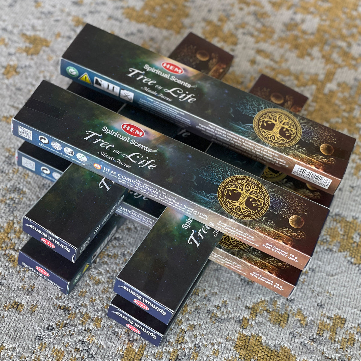 HEM Tree of Life Incense - Elevate your senses and immerse yourself in a transcendent experience with the enchanting Handcrafted Hem Spiritual Scents. This exquisite blend of traditional herbs and essential oils has been meticulously crafted to evoke a mystical experience and transform your energy at many levels.