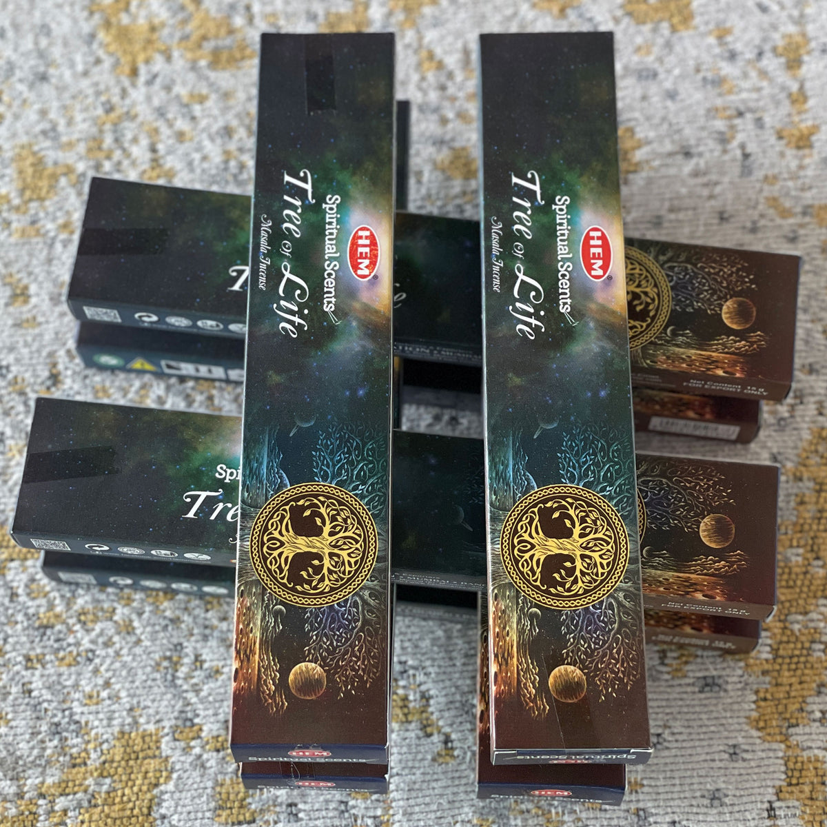 HEM Tree of Life Incense - Elevate your senses and immerse yourself in a transcendent experience with the enchanting Handcrafted Hem Spiritual Scents. This exquisite blend of traditional herbs and essential oils has been meticulously crafted to evoke a mystical experience and transform your energy at many levels.