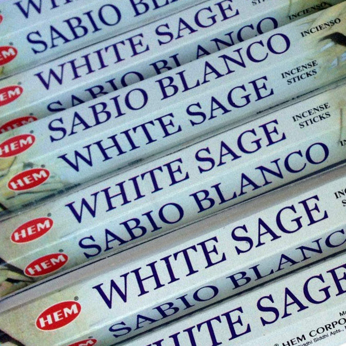 HEM - White Sage Incense Sticks ( XL Length ) Mi Chakra