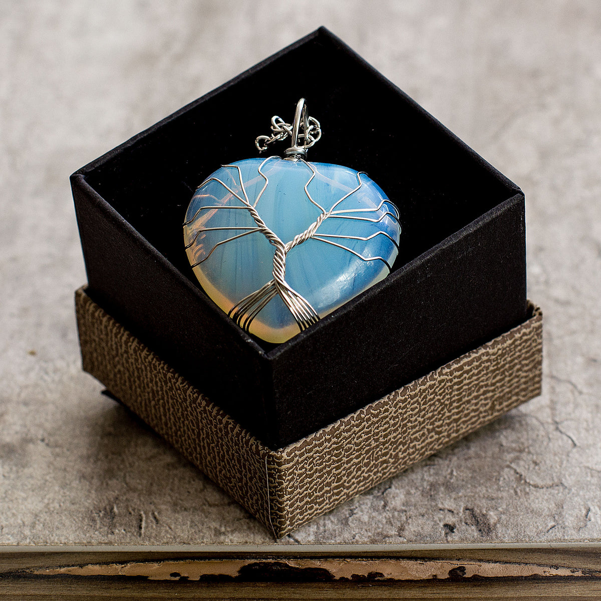 Heart Necklaces - Opal Mi Chakra