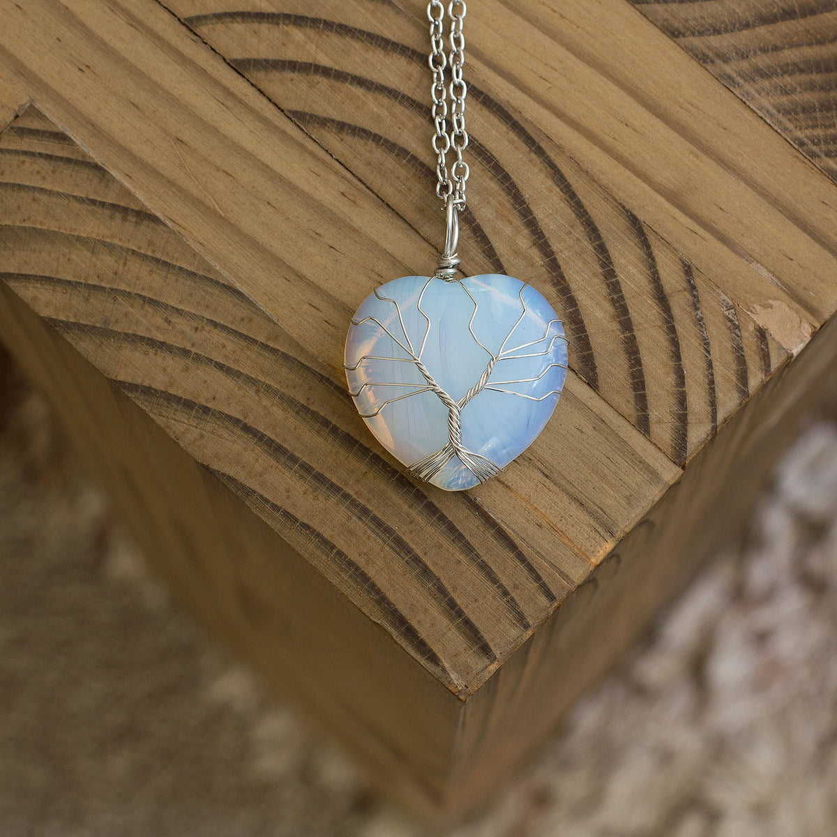 Heart Necklaces - Opal Mi Chakra