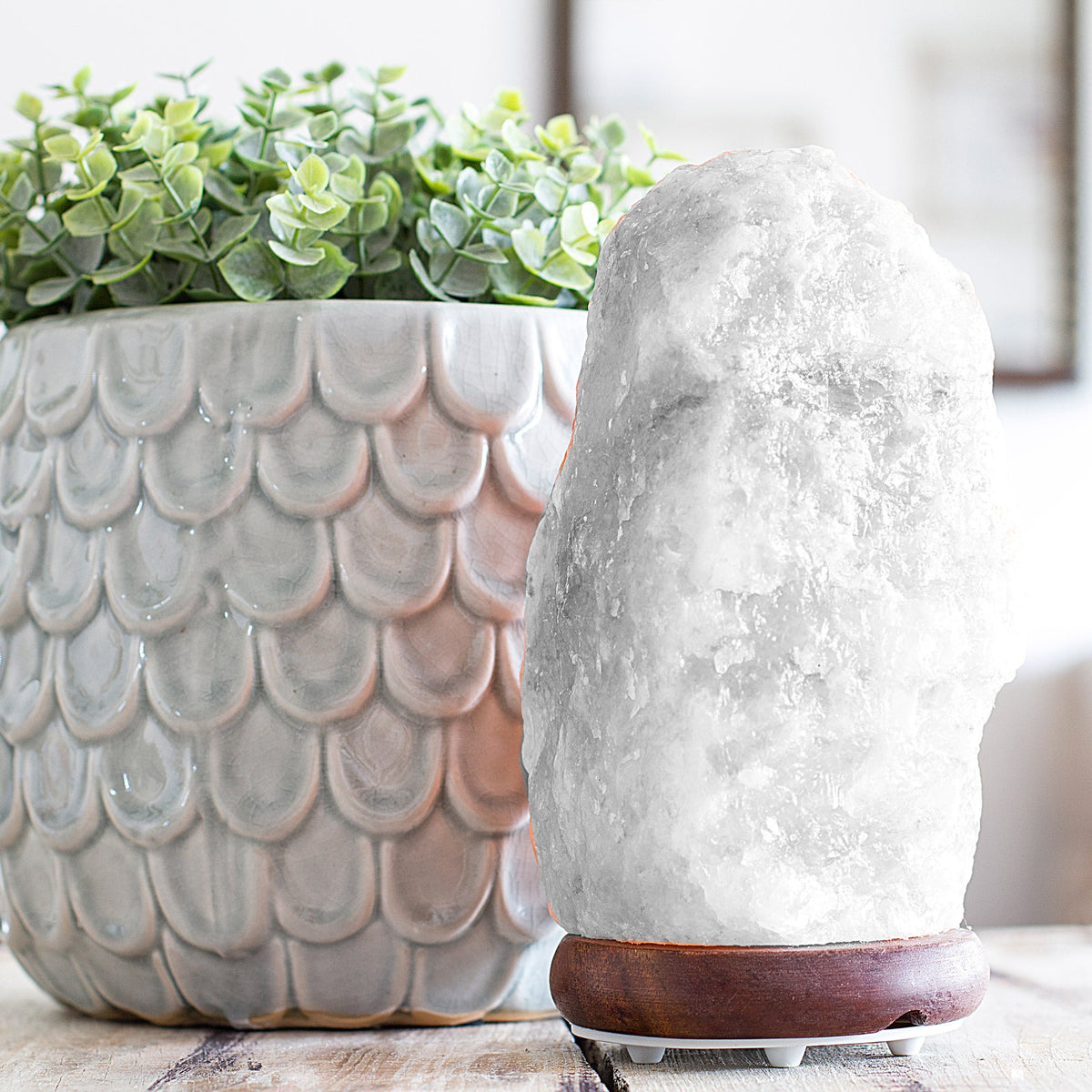 Himalayan Salt Lamp Natural 3-5Kg WHITE Mi Chakra