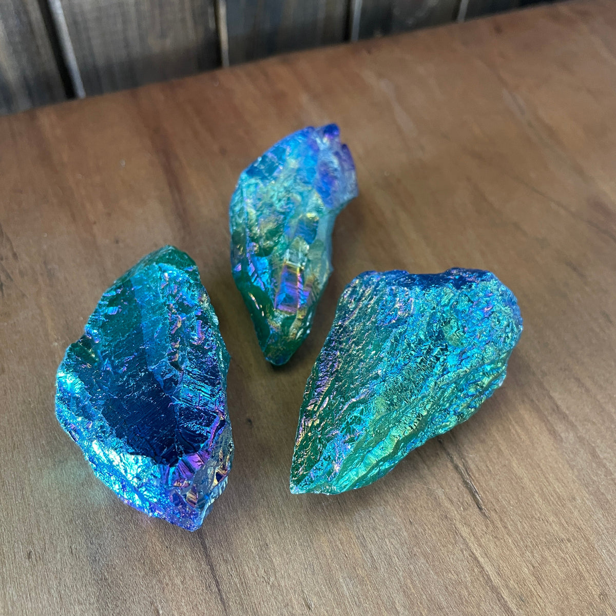 Aura Quartz Rough Points Mi Chakra