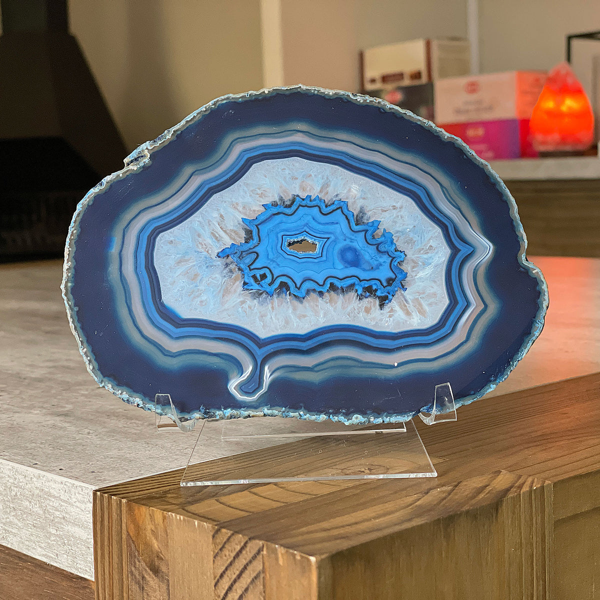 Agate Slice - Pink - Size 7 (15cm x 14cm) (Copy) Mi Chakra