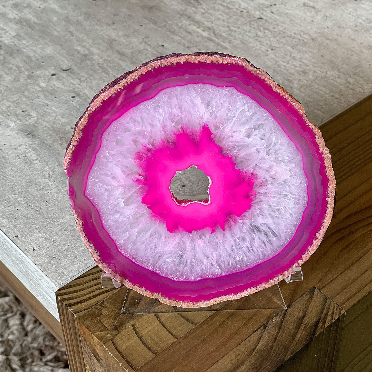 Agate Slice - Blue - Size 5 (13cm x 10cm) (Copy) Mi Chakra