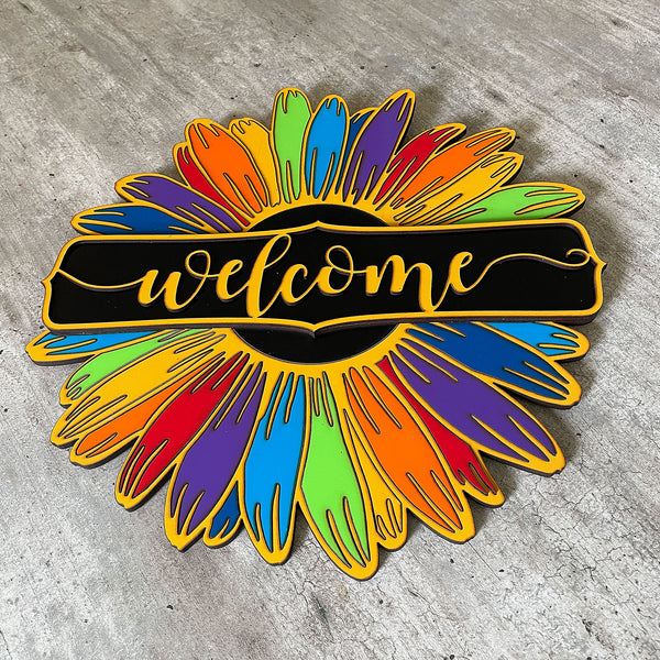7 Chakra Welcome Sign - Yellow - Mi Chakra