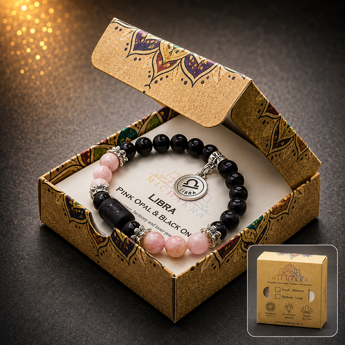 Libra Zodiac Crystal Bracelet Mi Chakra