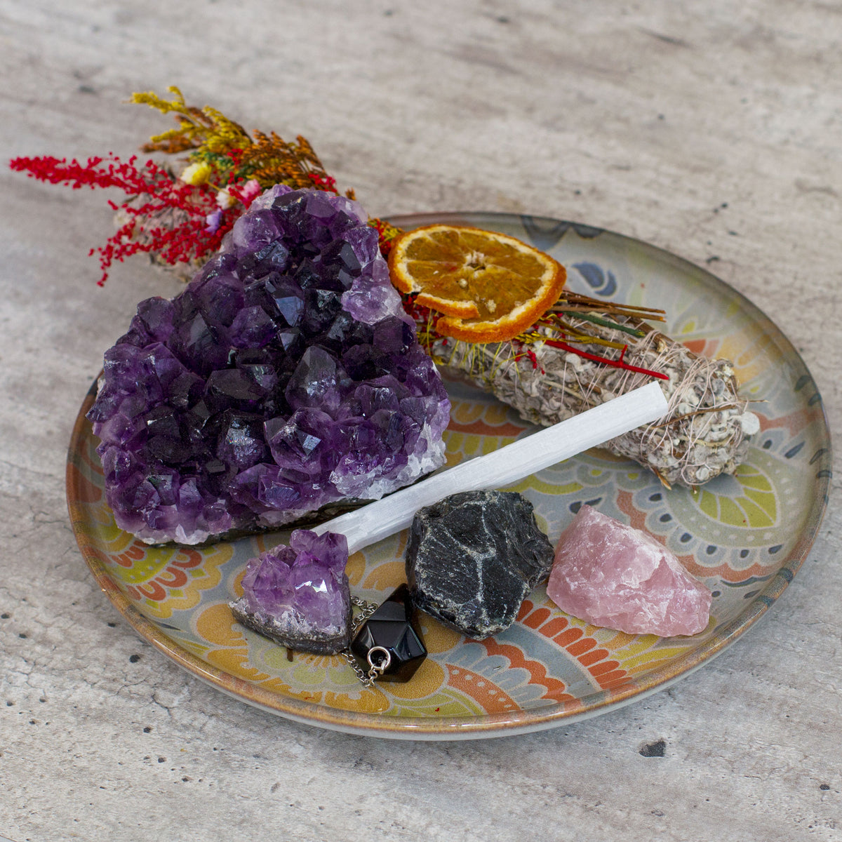 Amethyst Cluster / Druse Mi Chakra