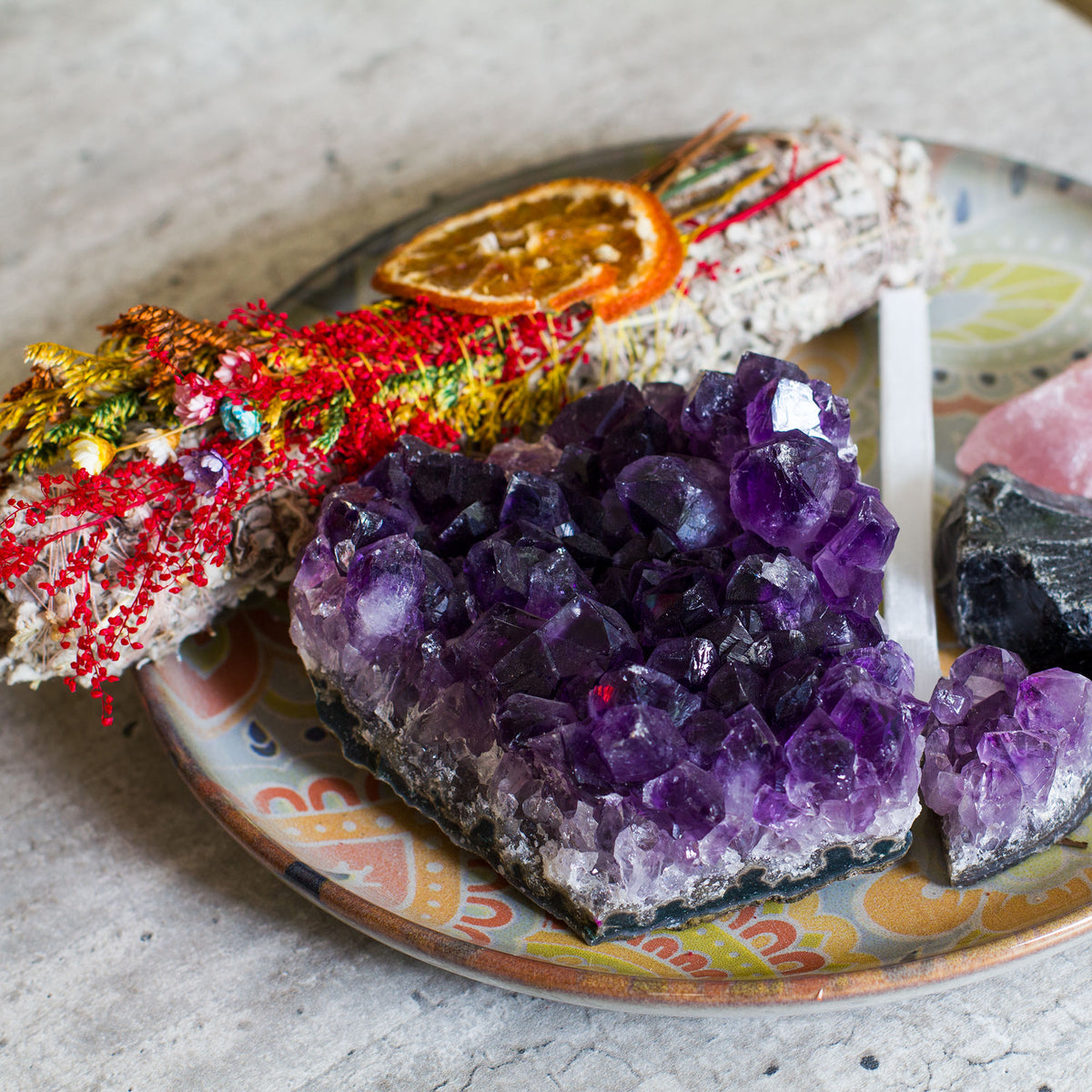 Amethyst Cluster / Druse Mi Chakra