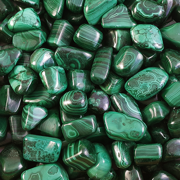 Malachite - Zaire - Tumbled Stone Mi Chakra
