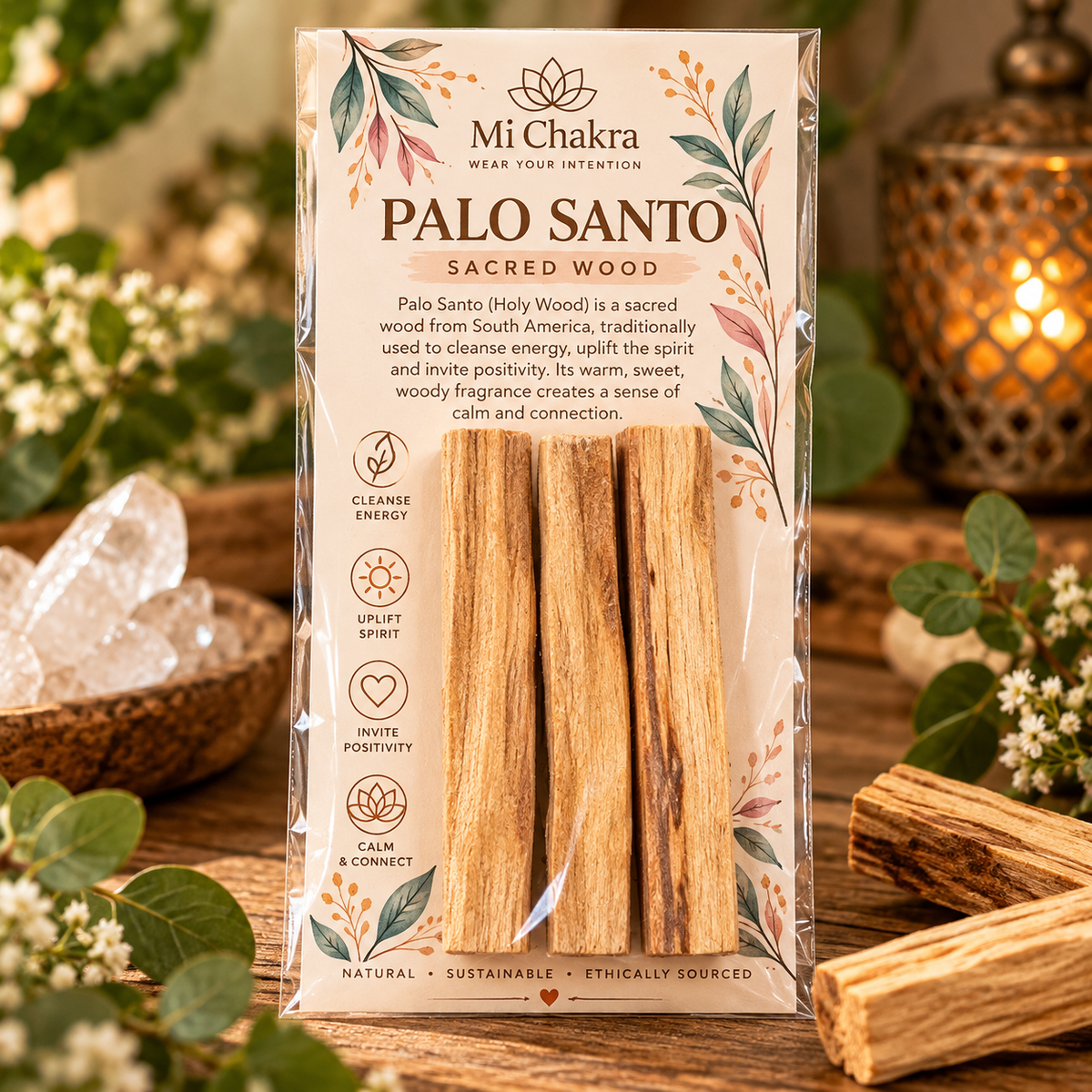 Paulo Santo (Holy Wood) Sticks Mi Chakra